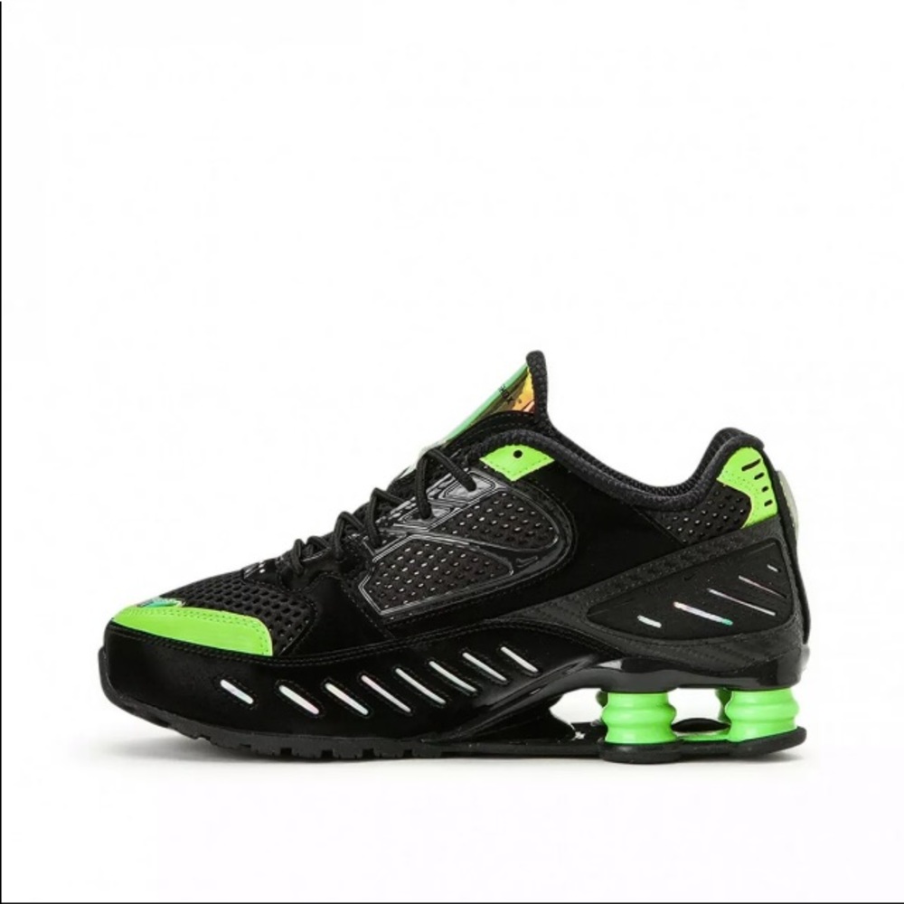 NWB! Nike Shox Enigma SP Black Lime Blast Sneakers - Picture 8 of 15